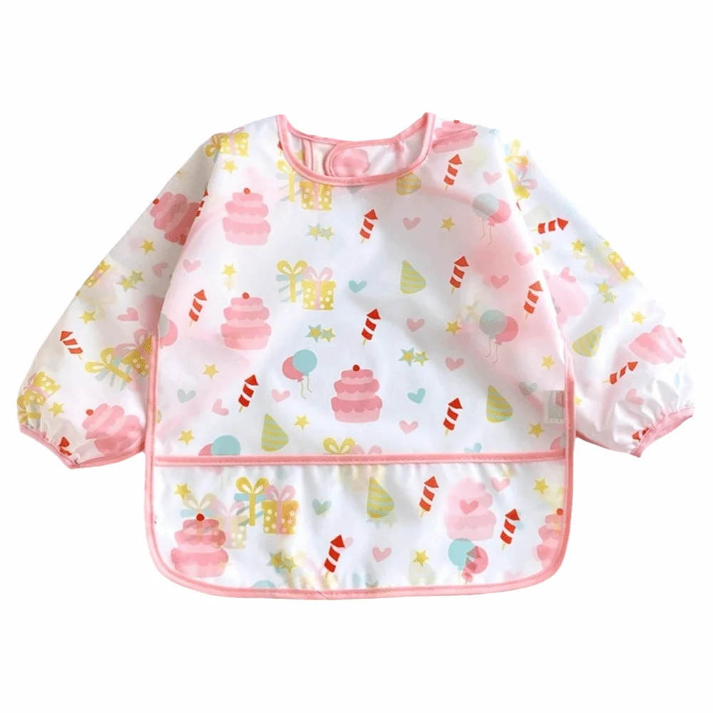 Cute Cartoon Baby Bibs Colorful Design Soft Material Waterproof Bib Long Sleeve Waterproof Fabric Self Feeding Apron
Cute Cartoon Baby Bibs Colorful Design Soft Material Waterproof Bib Long Sleeve Waterproof Fabric Self Feeding Apron