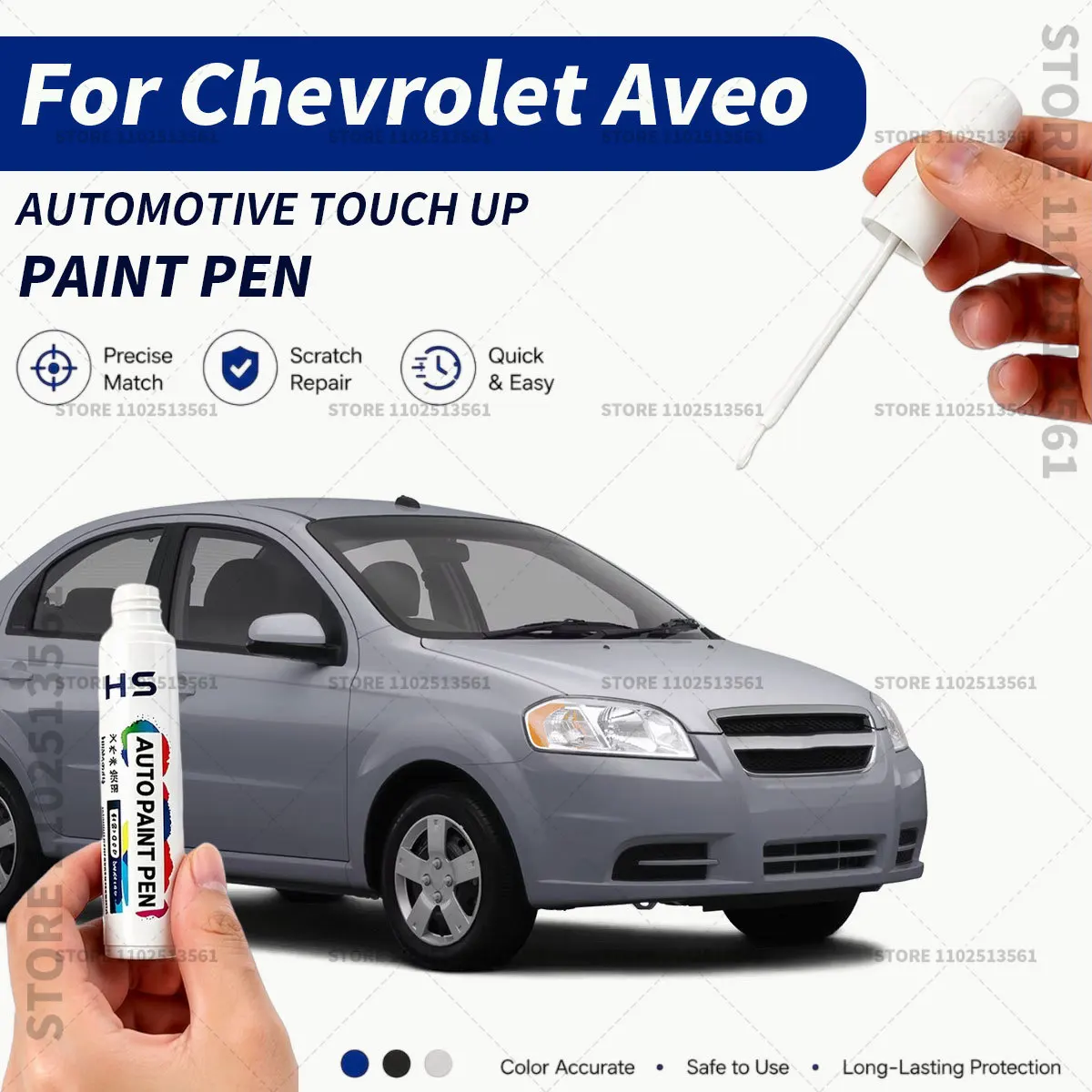 Touch Up Paint Pen – Restore Car Paint & Remove Scratches For Chevrolet Aveo Euro Blue Polar White Tungsten Grey Silver
Touch Up Paint Pen – Restore Car Paint & Remove Scratches For Chevrolet Aveo Euro Blue Polar White Tungsten Grey Silver