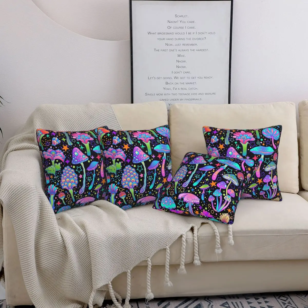 Psychedelic Magic Mushrooms Print Lava 4pcs Square Pillowcase Cushion CoverPillow Case Throw Pillow Cover for Home Bedroom Car
Psychedelic Magic Mushrooms Print Lava 4pcs Square Pillowcase Cushion CoverPillow Case Throw Pillow Cover for Home Bedroom Car