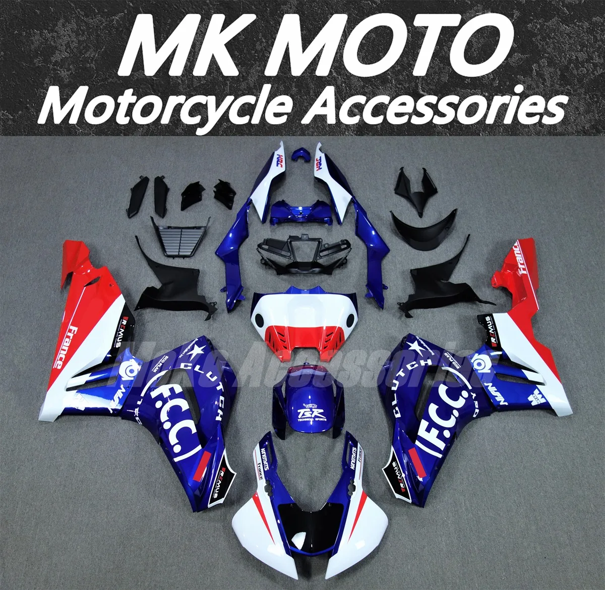 Moke moto Fairings Kit Fit For CBR1000RR-R Fireblade SP 2020 2021 2022 2023 Bodywork Set High Quality Injection Blue White FCC
Moke moto Fairings Kit Fit For CBR1000RR-R Fireblade SP 2020 2021 2022 2023 Bodywork Set High Quality Injection Blue White FCC