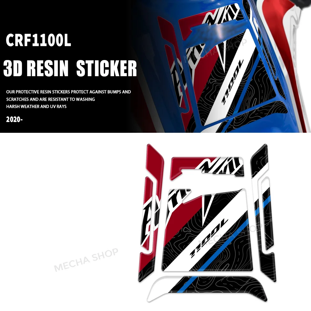 For Motorcycle CRF1100 Accessories 3D Resin Sticker Protection Kit For Africa Twin CRF 1100 L 2020-
For Motorcycle CRF1100 Accessories 3D Resin Sticker Protection Kit For Africa Twin CRF 1100 L 2020-
