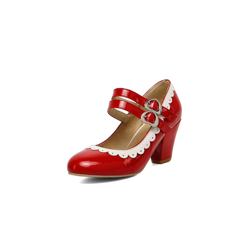 Joojaky Woman Fashion Low Heel Brogue Shoes Vintage Double Buckled Dress Pumps
Joojaky Woman Fashion Low Heel Brogue Shoes Vintage Double Buckled Dress Pumps