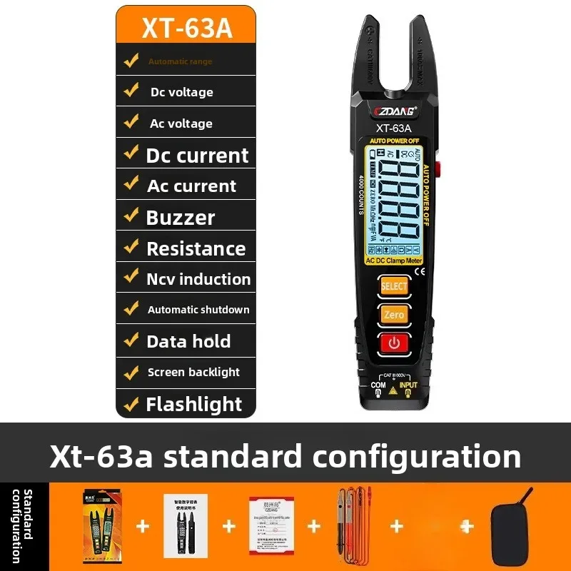 TOOL U-shaped Clamp Meter for Electricians Can Measure AC and DC Current Digital Clamp Multimeter 
TOOL U-shaped Clamp Meter for Electricians Can Measure AC and DC Current Digital Clamp Multimeter
