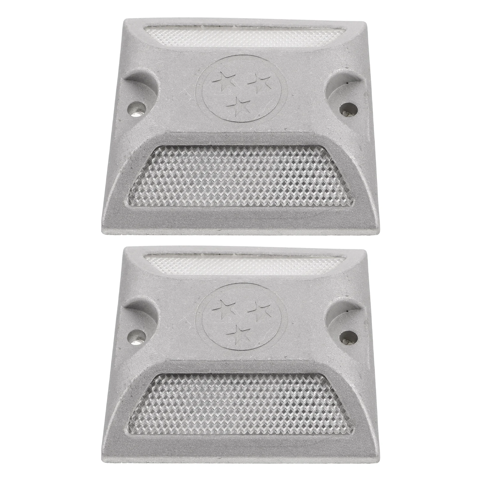 2 Pcs Cast Aluminum Road Studs High Visibility Reflective Markers Easy Installation Design Suitable for Parking Lots
2 Pcs Cast Aluminum Road Studs High Visibility Reflective Markers Easy Installation Design Suitable for Parking Lots