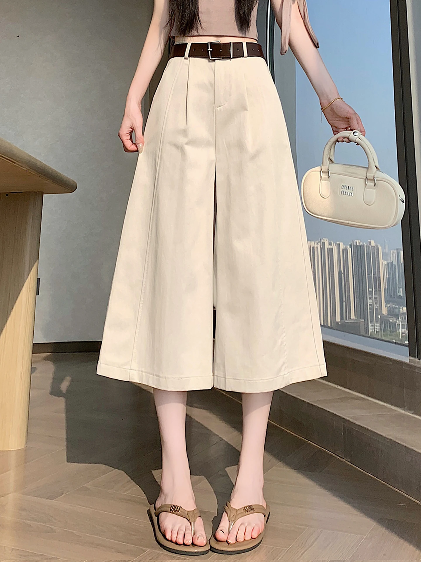 High Waist Wide Leg Pants Women's Summer Small Size Super Beautiful Pressed Pleat Three Dimensional Casual Eighteen Pants
High Waist Wide Leg Pants Women's Summer Small Size Super Beautiful Pressed Pleat Three Dimensional Casual Eighteen Pants