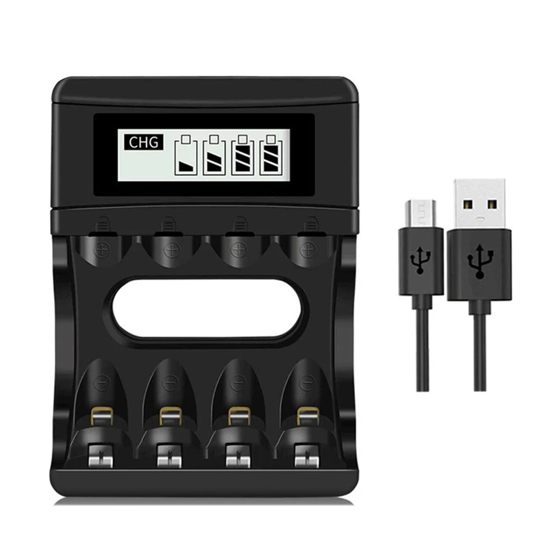 4 Slots 1.5V Li-Ion Batteries Charger Smart Battery Charger For Rechargeable Li-Ion Batteries 
4 Slots 1.5V Li-Ion Batteries Charger Smart Battery Charger For Rechargeable Li-Ion Batteries