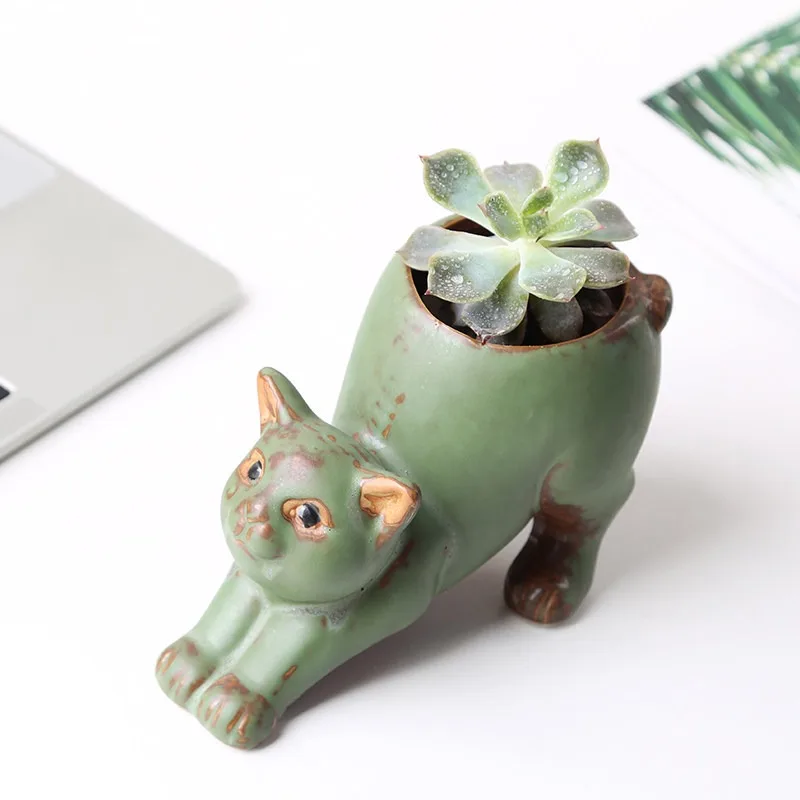 Succulent Special Ceramics New Creative Flower Pots Cartoon Animal Cute Retro Small Flower Pot Gardening Supplies
Succulent Special Ceramics New Creative Flower Pots Cartoon Animal Cute Retro Small Flower Pot Gardening Supplies
