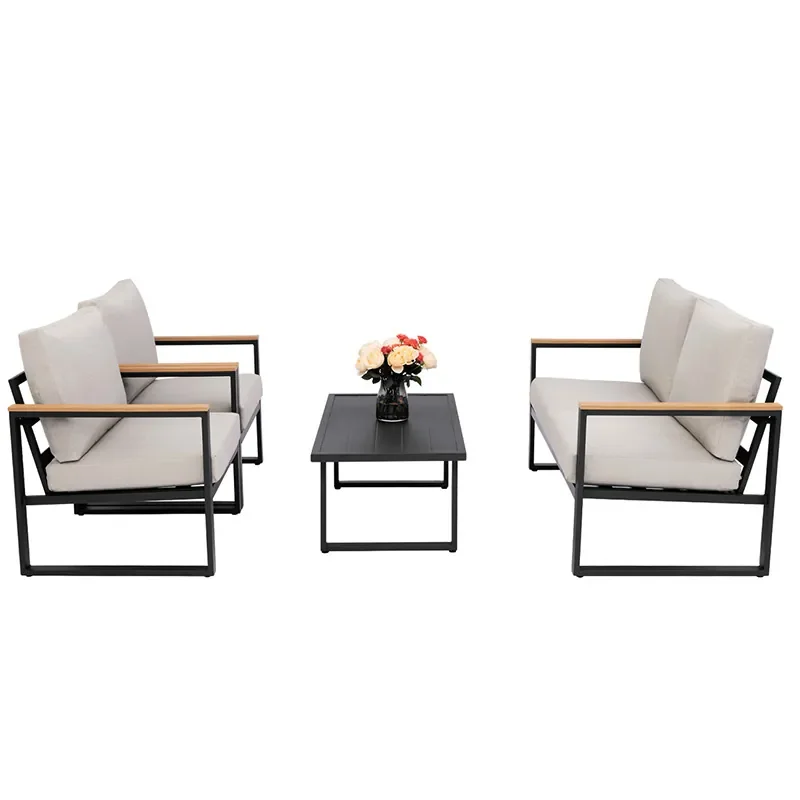 Outdoor Aluminum Alloy Sofa Set for Sunscreen Waterproof Leisure Sun Room Garden Courtyard Balcony Coffee Table Furniture
Outdoor Aluminum Alloy Sofa Set for Sunscreen Waterproof Leisure Sun Room Garden Courtyard Balcony Coffee Table Furniture