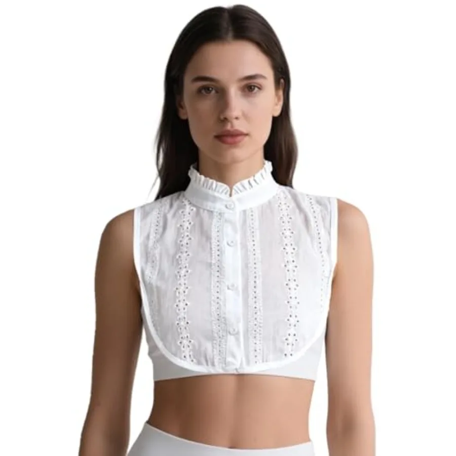 Jacquard Pure Cotton Fake Collar Detachable Collar Breathable Hollow Out Dickey Collar for Dresses Blouse
Jacquard Pure Cotton Fake Collar Detachable Collar Breathable Hollow Out Dickey Collar for Dresses Blouse