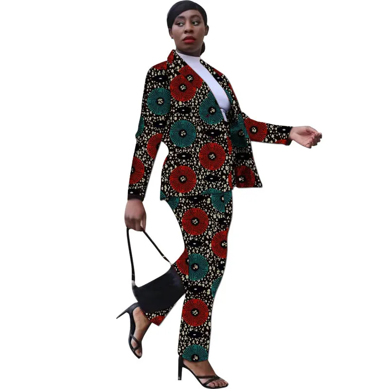 European/American Fashion African Print Women's Suit Casual Blazers With Straight Pants Female Ankara Party Outfits
European/American Fashion African Print Women's Suit Casual Blazers With Straight Pants Female Ankara Party Outfits