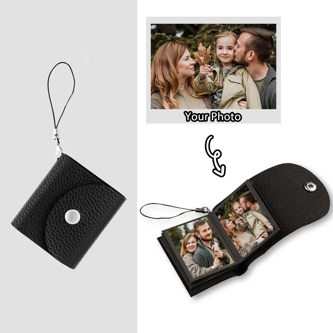 Personalized Mini Leather Photo Alum Keychain with Custom 10PCS Photos Leather Keychain Jewelry for Family Friend Gift
Personalized Mini Leather Photo Alum Keychain with Custom 10PCS Photos Leather Keychain Jewelry for Family Friend Gift
