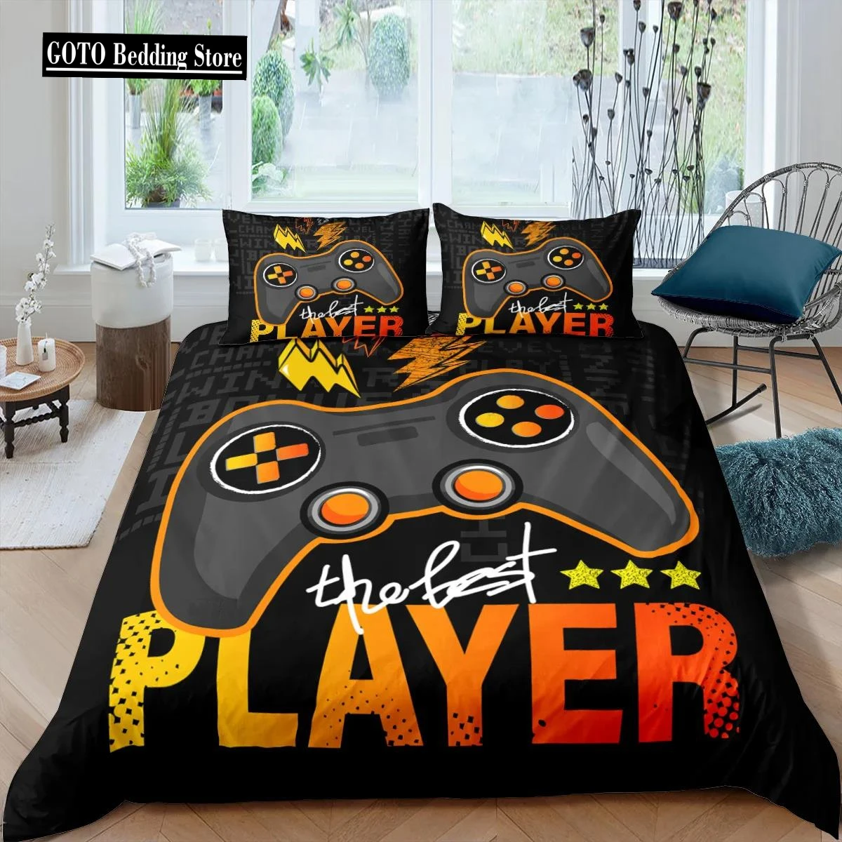 Play Game Double Bed Comforter Cover Bedding Set Print Video Game Handle Super Soft Comfortable Bedroom Duvet Cover Set Orange
Play Game Double Bed Comforter Cover Bedding Set Print Video Game Handle Super Soft Comfortable Bedroom Duvet Cover Set Orange
