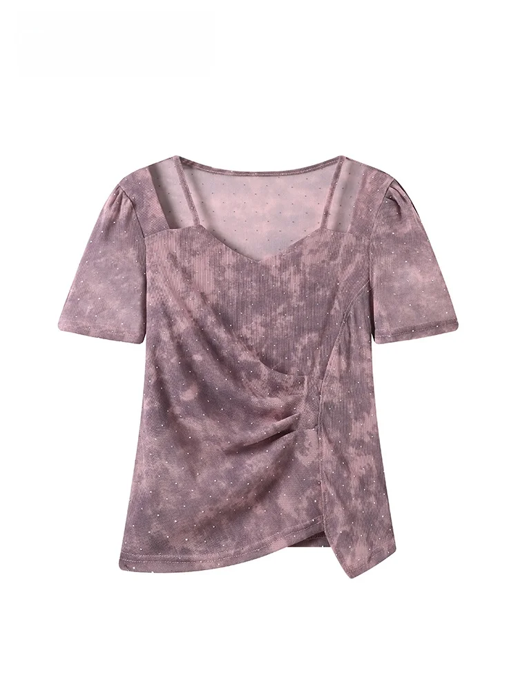 Cara CLUB plus Size Short Sleeve T-Shirt Women's Summer New Style Fashionable Design Casual Wind Shirt Shoulder Length Regular
Cara CLUB plus Size Short Sleeve T-Shirt Women's Summer New Style Fashionable Design Casual Wind Shirt Shoulder Length Regular