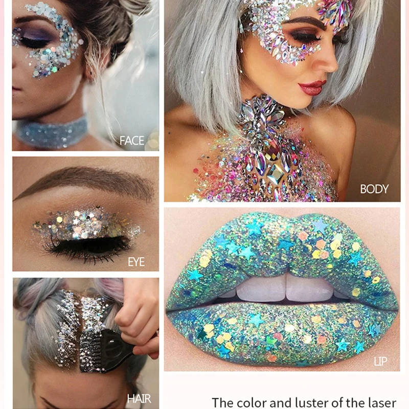 Facial Glitterglitterliquid Eyeshadowstage Performanceladies' Atmospheremakeup Special Gel Cream
Facial Glitterglitterliquid Eyeshadowstage Performanceladies' Atmospheremakeup Special Gel Cream