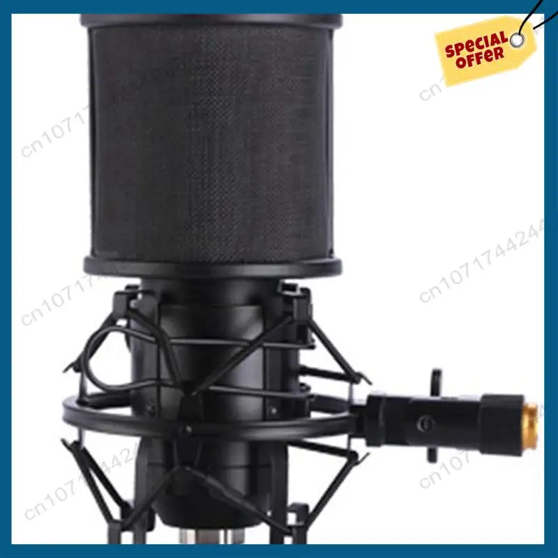 -A15I 3X Microphone Shock Mount With Microphone Filter Windscreen Suspension Shock Mount Holder Clip
-A15I 3X Microphone Shock Mount With Microphone Filter Windscreen Suspension Shock Mount Holder Clip