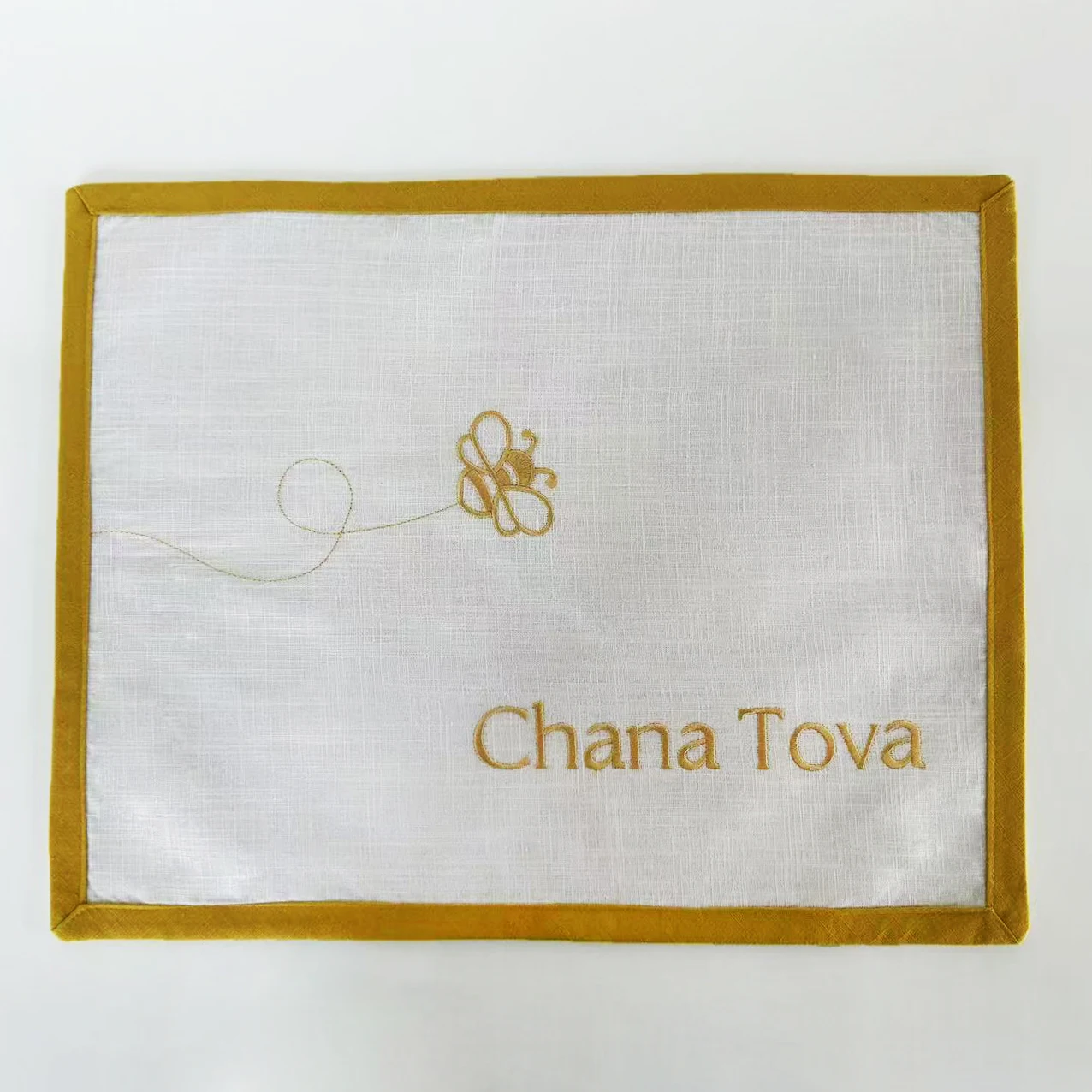 ivory white linen wedding blanket orange yellow edging custom embroidery kosher wedding blanket
ivory white linen wedding blanket orange yellow edging custom embroidery kosher wedding blanket