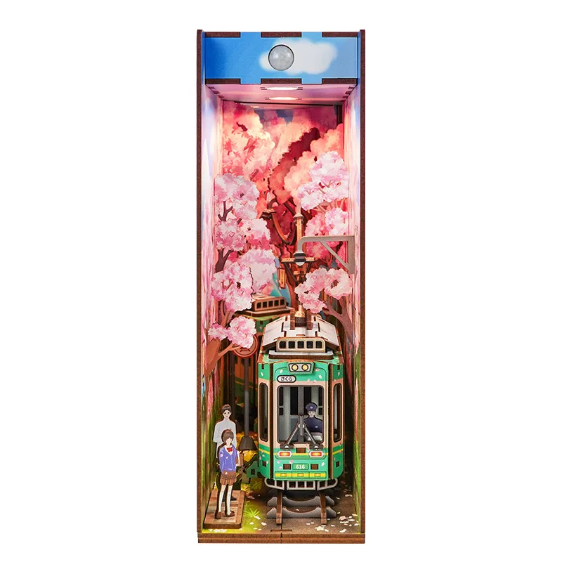 Handmade creative gift, cherry blossom desktop ornament, induction light book file
Handmade creative gift, cherry blossom desktop ornament, induction light book file