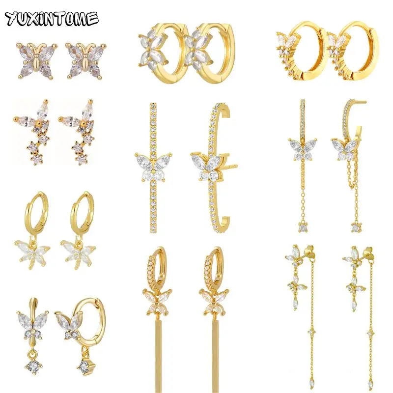 New 925 Sterling Silver Needle Crystal Butterfly Tassel Chain Stud Earrings for Women Temperament Insect Hoop Earrings Jewelry
New 925 Sterling Silver Needle Crystal Butterfly Tassel Chain Stud Earrings for Women Temperament Insect Hoop Earrings Jewelry