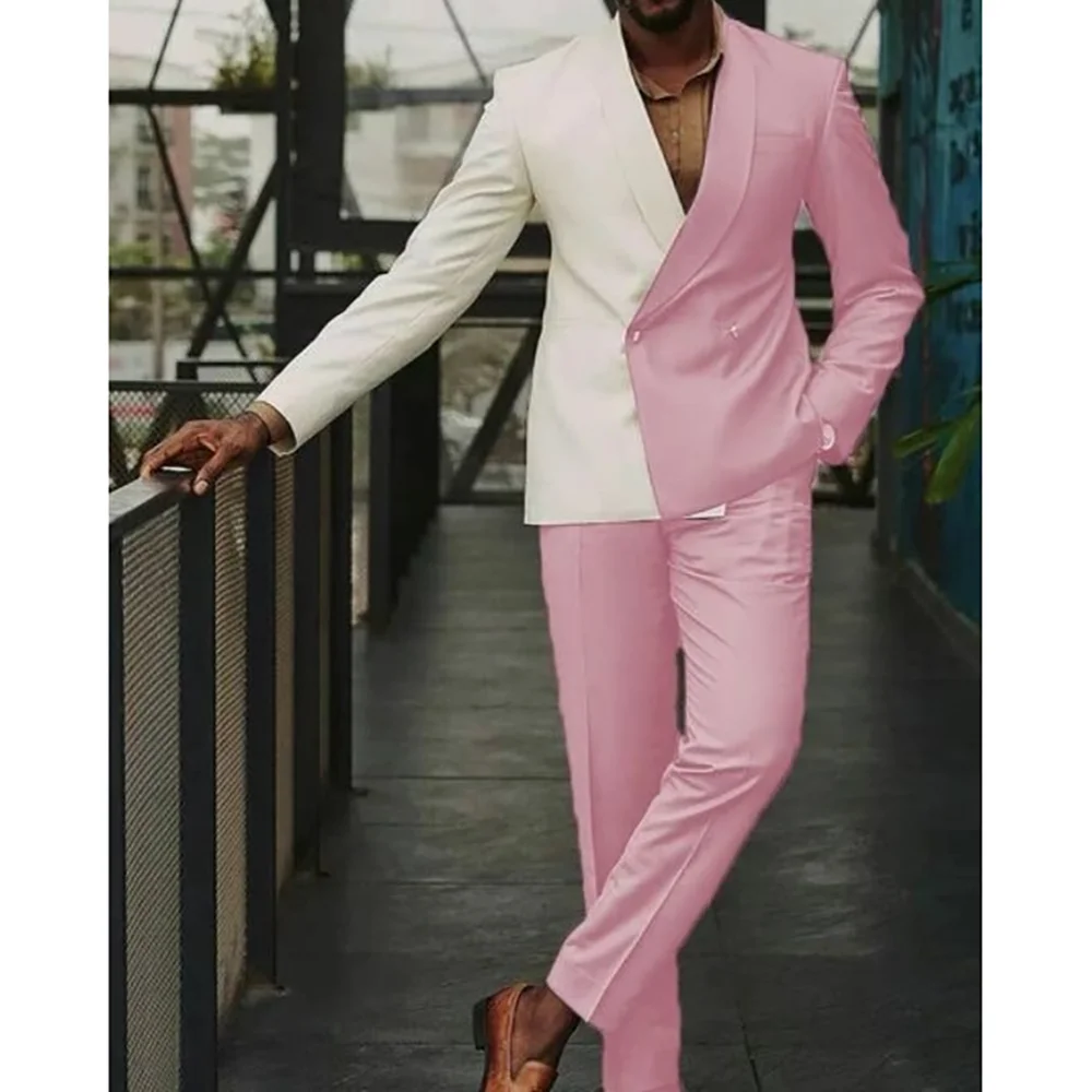 2025 Fashion New Trend Patchwork Color Men Black 2 Pieces Suits Jacket Pants Unique Design Chic Social Party Male Suit
2025 Fashion New Trend Patchwork Color Men Black 2 Pieces Suits Jacket Pants Unique Design Chic Social Party Male Suit