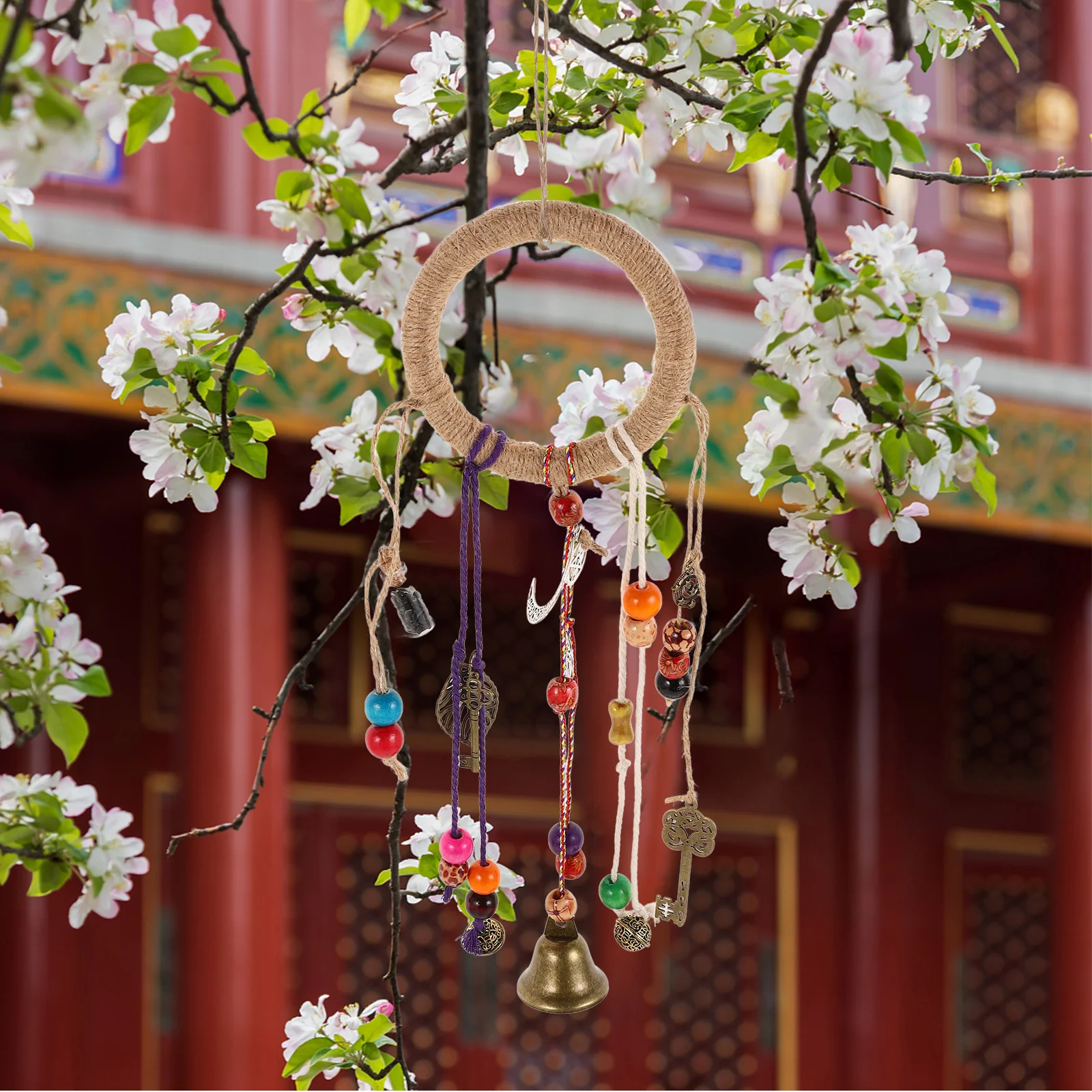 Witch Blessing Wind Chime Bohemian Style Hanging Bell Door Knob Decoration Rustic Outdoor Patio Home Protection Ornament
Witch Blessing Wind Chime Bohemian Style Hanging Bell Door Knob Decoration Rustic Outdoor Patio Home Protection Ornament