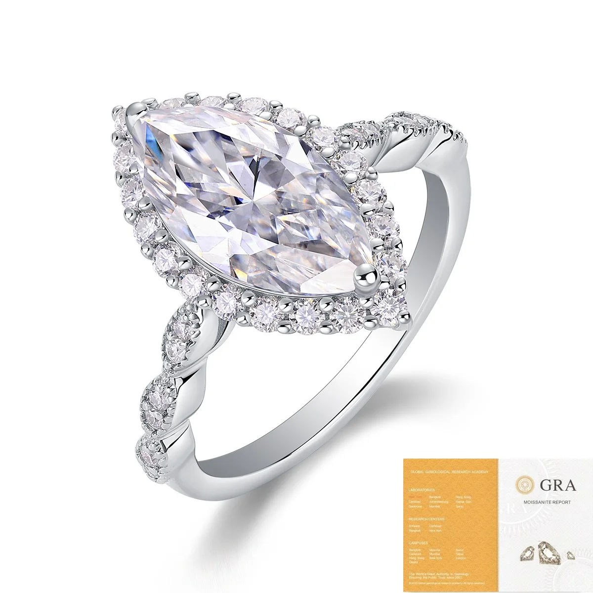 3ct Marquise Cut Moissanite 925 Sterling Silver Ring For Woman Jewelry Engagement Diamond Ring Gift
3ct Marquise Cut Moissanite 925 Sterling Silver Ring For Woman Jewelry Engagement Diamond Ring Gift