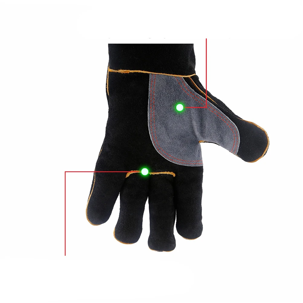 Pair Heat Insulation Protective Gloves Double Layer Cowhide Anti-Scald Work Gloves for Oven Baking Soldering Barbecue 
Pair Heat Insulation Protective Gloves Double Layer Cowhide Anti-Scald Work Gloves for Oven Baking Soldering Barbecue