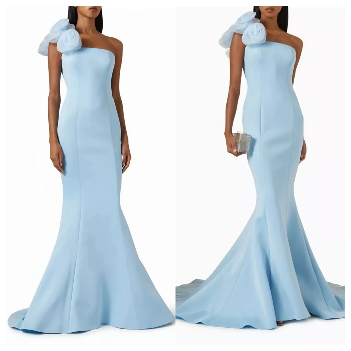 Customized High Quality Blue Jersey Evening Dress Mermaid One Shoulder Sleeveless Homecoming Dress Special Occasion Gowns
Customized High Quality Blue Jersey Evening Dress Mermaid One Shoulder Sleeveless Homecoming Dress Special Occasion Gowns