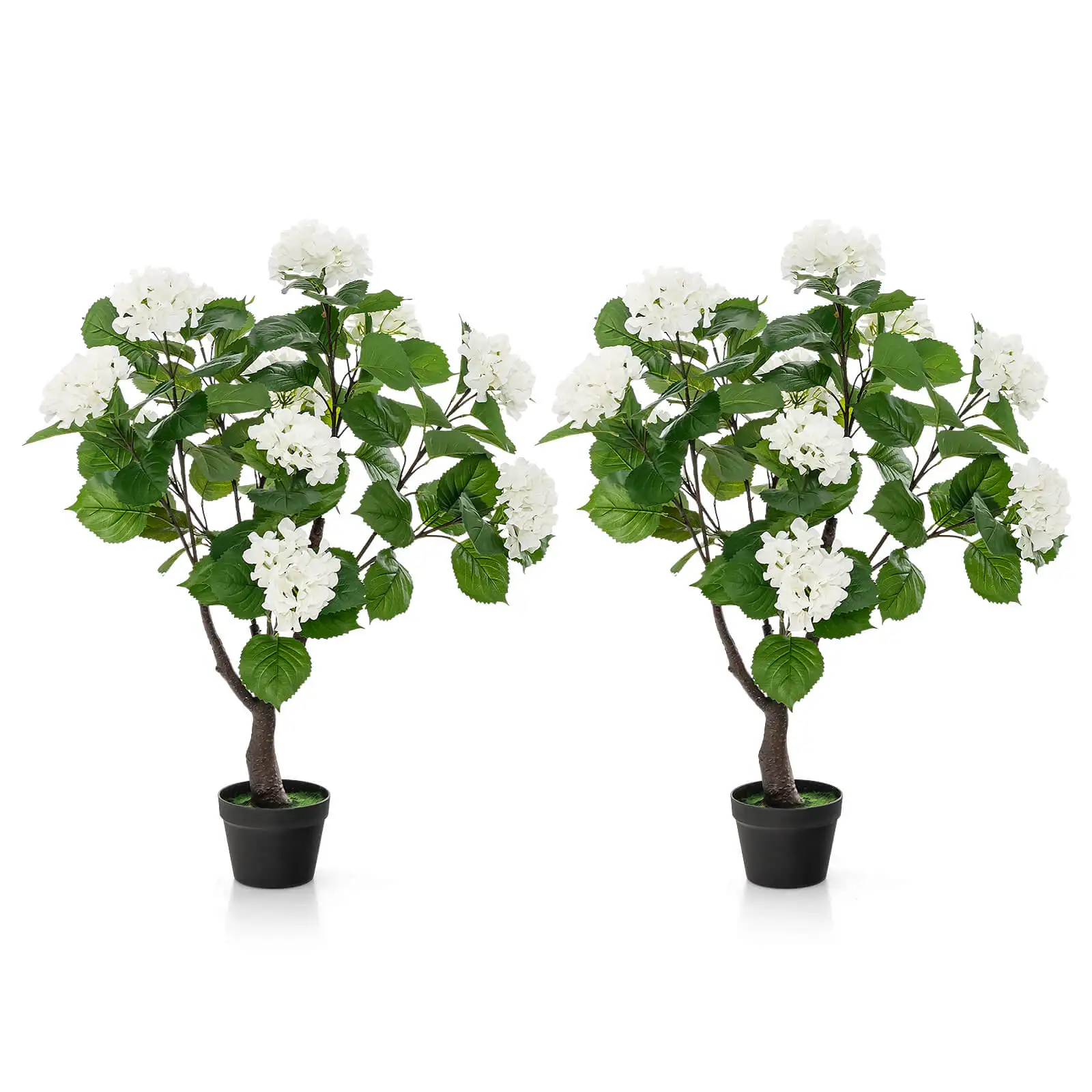 2 Pack Artificial Hydrangea Tree Fake Floral Plant with 11 White Flowers
2 Pack Artificial Hydrangea Tree Fake Floral Plant with 11 White Flowers