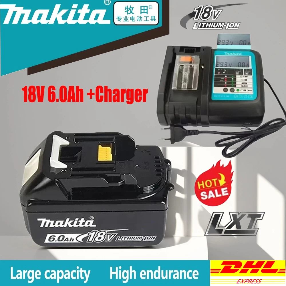 NEW 100% original Makita electric tool battery 18V6.0Ah, Makita LXT BL1860B BL1860BL1850 BL1830 replaceable rechargeable battery
NEW 100% original Makita electric tool battery 18V6.0Ah, Makita LXT BL1860B BL1860BL1850 BL1830 replaceable rechargeable battery