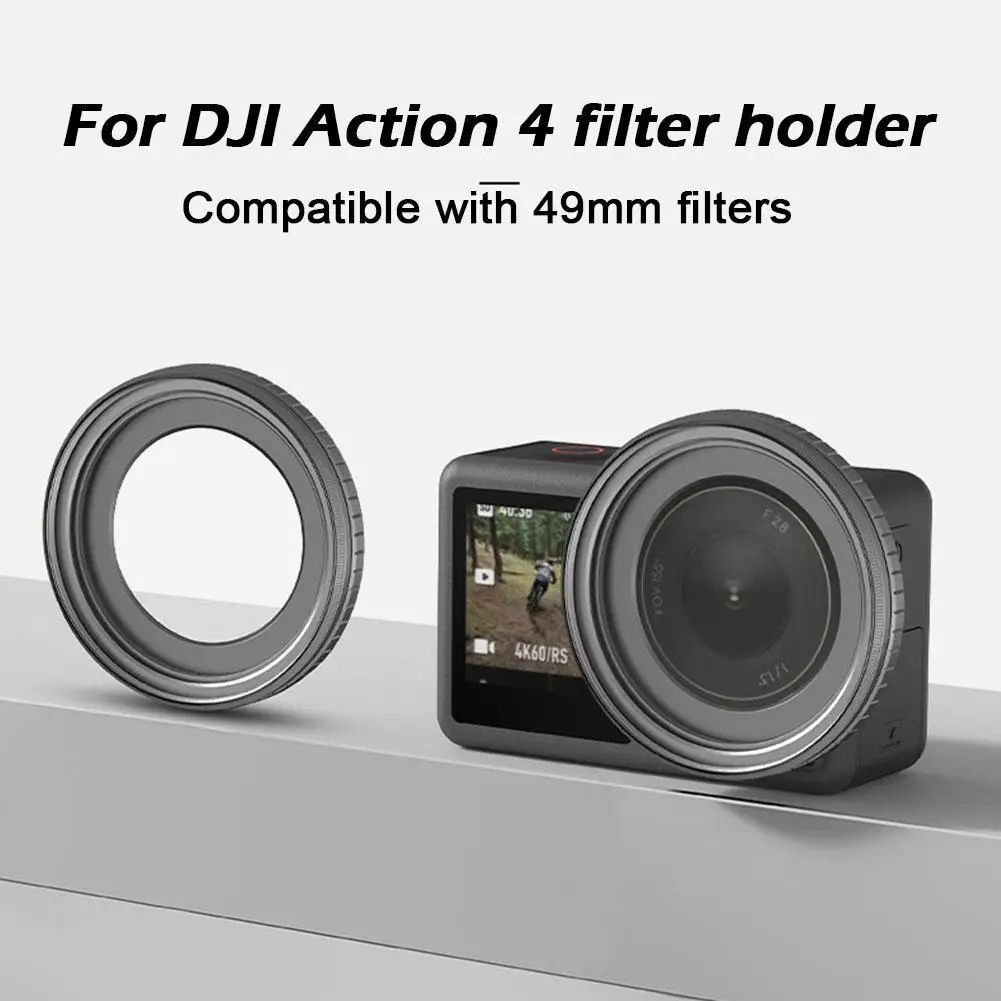Держатель фильтра для dji Action 4, совместимый с фильтром 49 мм, защитная рамка фильтра, металлический силиконовый аксессуар для спортивной камеры
Держатель фильтра для dji Action 4, совместимый с фильтром 49 мм, защитная рамка фильтра, металлический силиконовый аксессуар для спортивной камеры