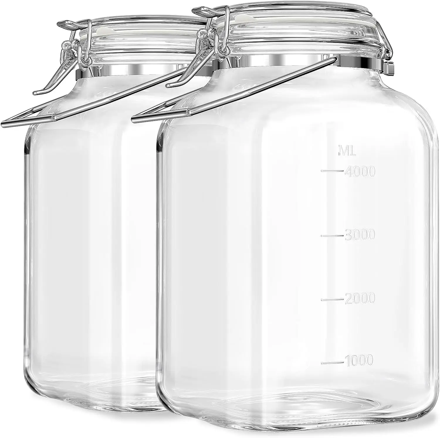 1.5 Gallon Glass Jars With Airtight Lid, Gallon Jars Wide Mouth w Scale Marks(192 FL Oz), Glass Storage Containers with Li
1.5 Gallon Glass Jars With Airtight Lid, Gallon Jars Wide Mouth w Scale Marks(192 FL Oz), Glass Storage Containers with Li
