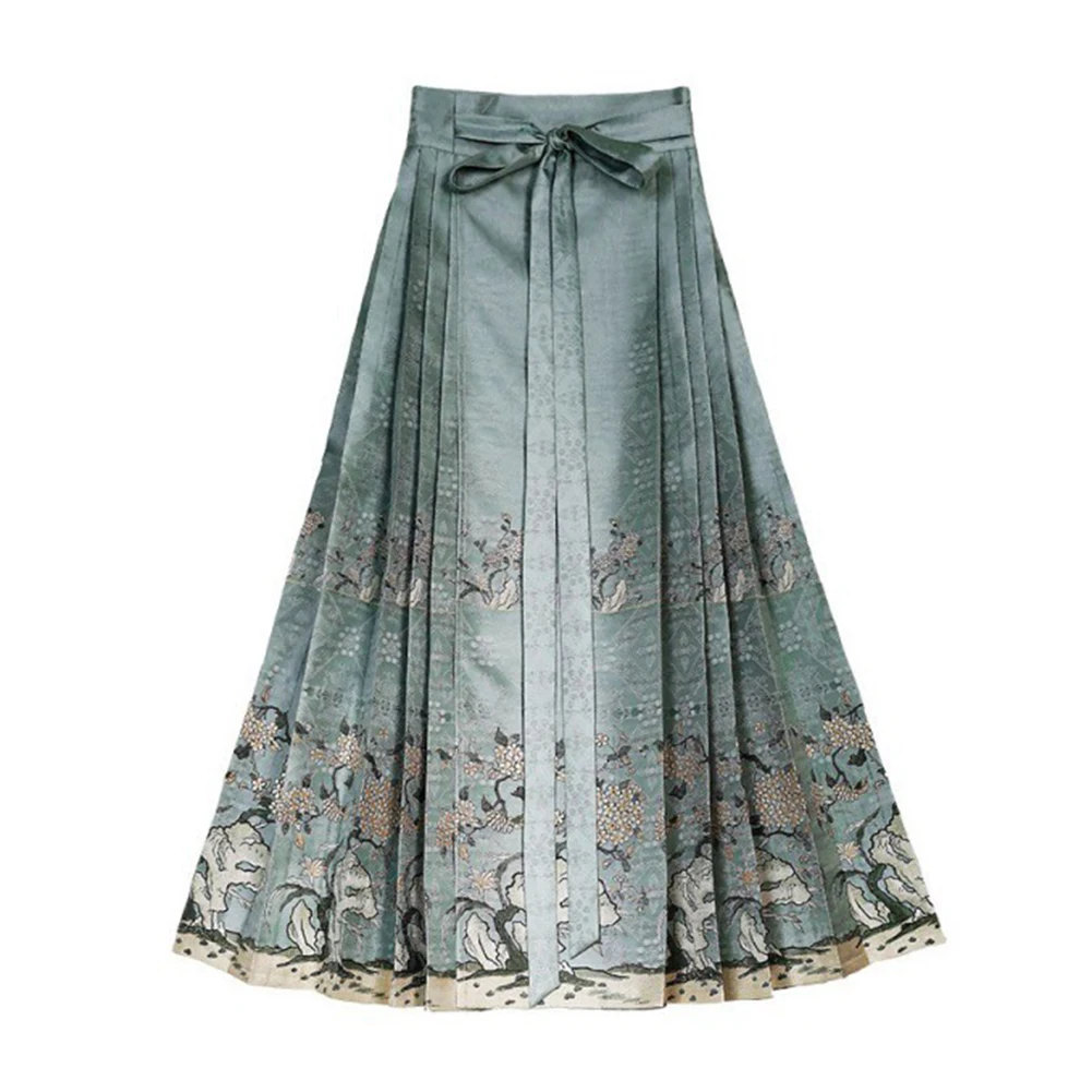 Новая стильная повседневная юбка Hanfu для отдыха, улучшенная юбка с регулируемой талией в китайском стиле, на шнуровке, в национальном стиле
Новая стильная повседневная юбка Hanfu для отдыха, улучшенная юбка с регулируемой талией в китайском стиле, на шнуровке, в национальном стиле