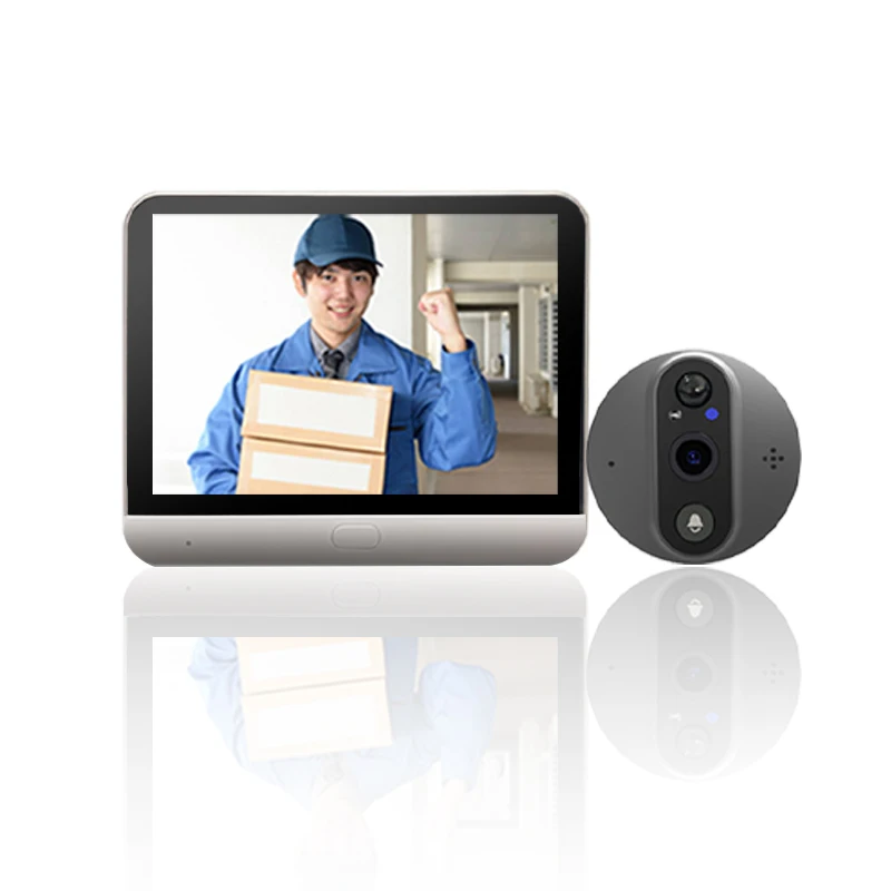 4.3 inch 2MP Tuya APP WiFi Doorbell Visual Door Peephole Video Eye Night PIR Home Security Wireless Intercom For IOS Android
4.3 inch 2MP Tuya APP WiFi Doorbell Visual Door Peephole Video Eye Night PIR Home Security Wireless Intercom For IOS Android