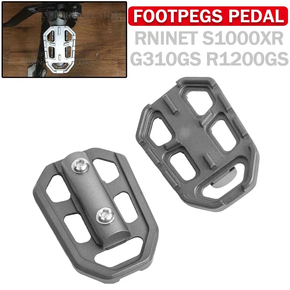 For BMW R1200GS S1000XR G310GS R1200 G310 GS R9T R Nine T Scrambler Urban Motorcycle Billet Wide Foot Pegs Pedals Rest Footpegs
For BMW R1200GS S1000XR G310GS R1200 G310 GS R9T R Nine T Scrambler Urban Motorcycle Billet Wide Foot Pegs Pedals Rest Footpegs