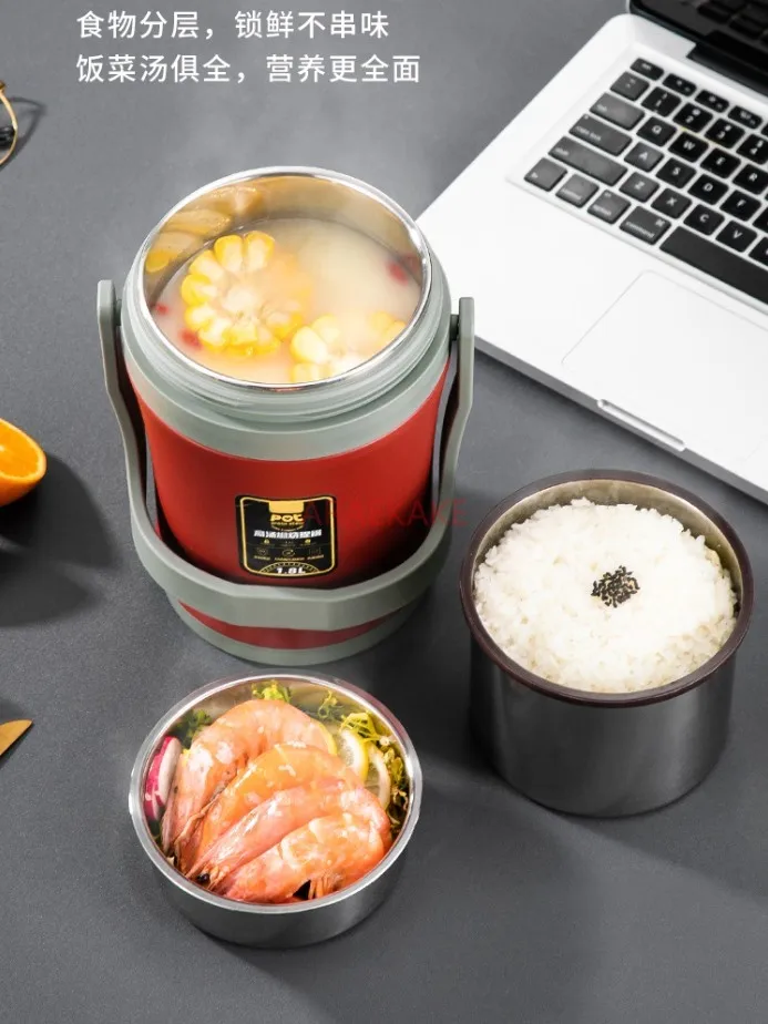 Extra thick 304 stainless steel insulated lunch box with 3 layers, student bento box with ultra long vacuum insulation
Extra thick 304 stainless steel insulated lunch box with 3 layers, student bento box with ultra long vacuum insulation