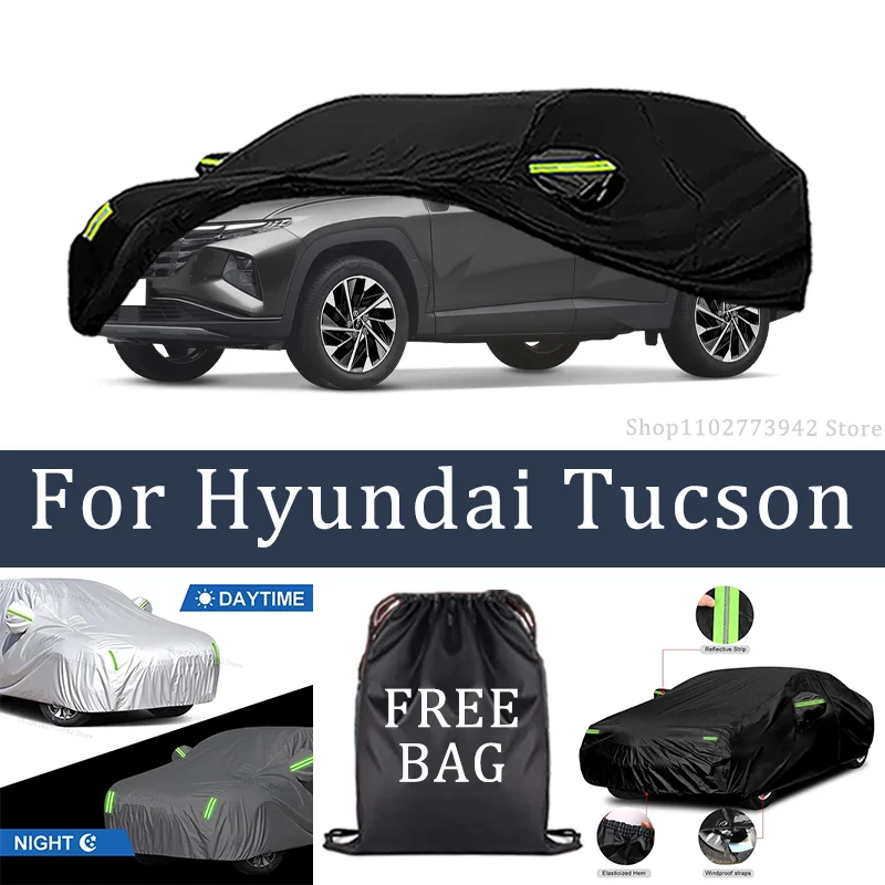For Hyundai Tucson Car Cover Full Covers with Reflective Strip Dustproof UV Scratch-Resistant Sunscreen Protective cover 
For Hyundai Tucson Car Cover Full Covers with Reflective Strip Dustproof UV Scratch-Resistant Sunscreen Protective cover