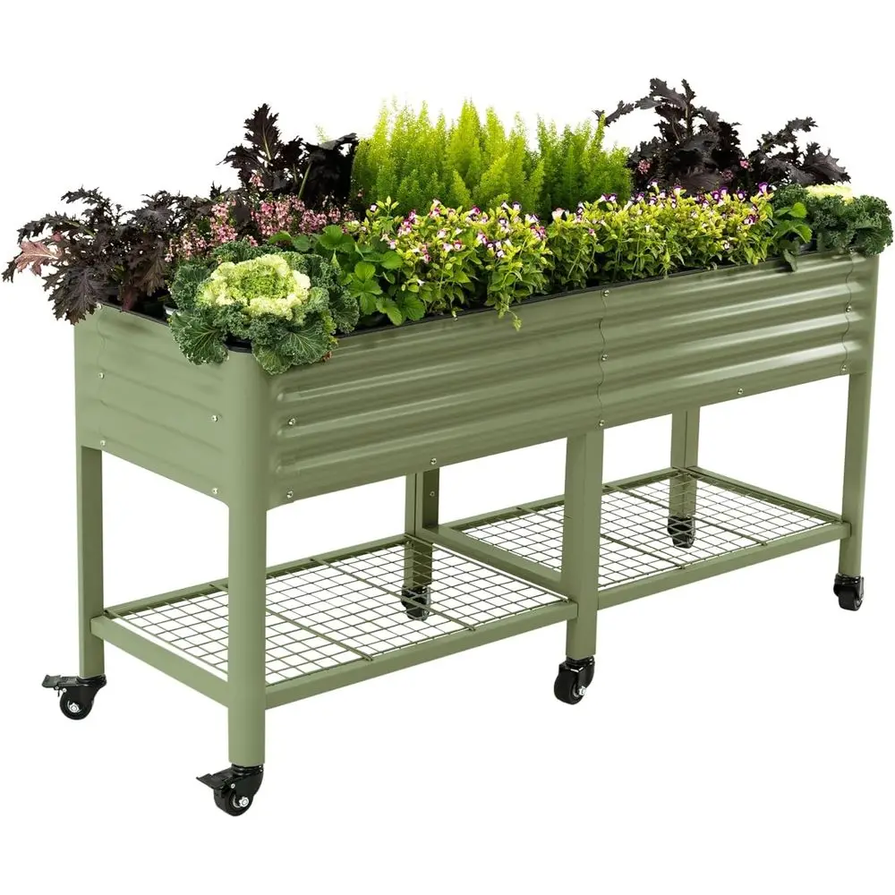 Elevated 2' x 6' Garden Bed with Legs, Storage Rack, Patio-Friendly, 1000 lbs Capacity, Olive Green
Elevated 2' x 6' Garden Bed with Legs, Storage Rack, Patio-Friendly, 1000 lbs Capacity, Olive Green