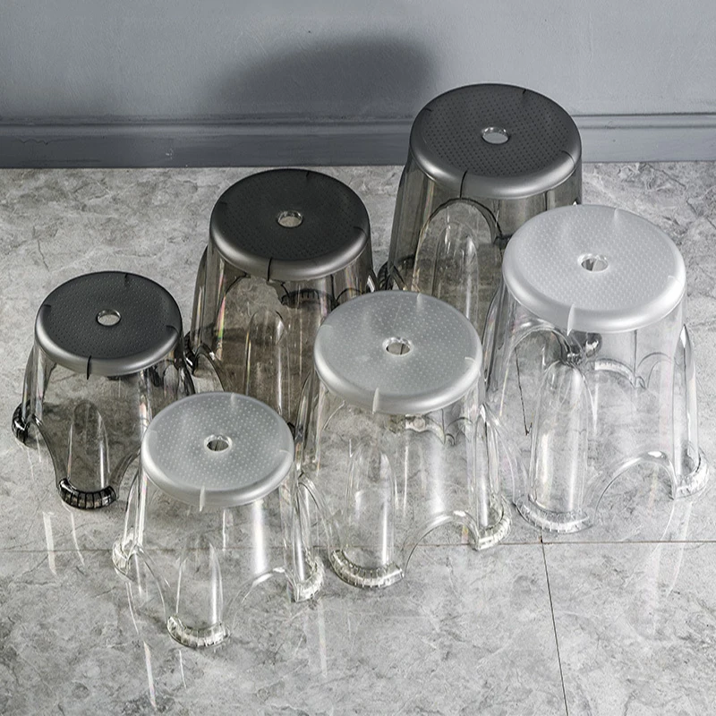 Fashionable Transparent Plastic Stools For Household Living Rooms Thickened Round Stools Anti Slip Bath Stool
Fashionable Transparent Plastic Stools For Household Living Rooms Thickened Round Stools Anti Slip Bath Stool