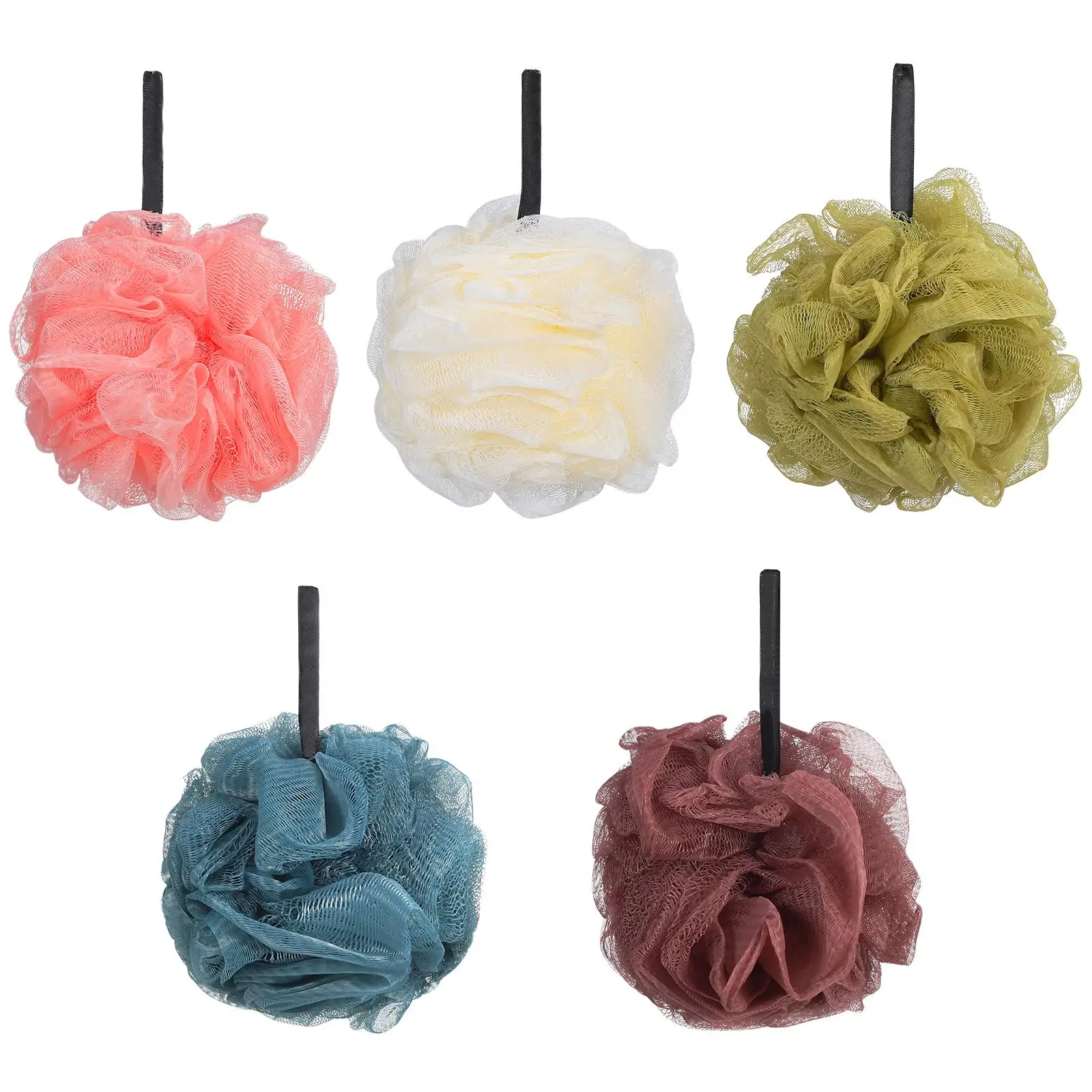 5 Pcs Shower Bath Ball Sponge Durable PE Material Cleaning Body Skin Soft Bath Ball Lanyard Design Easy Bathroom Accessories
5 Pcs Shower Bath Ball Sponge Durable PE Material Cleaning Body Skin Soft Bath Ball Lanyard Design Easy Bathroom Accessories