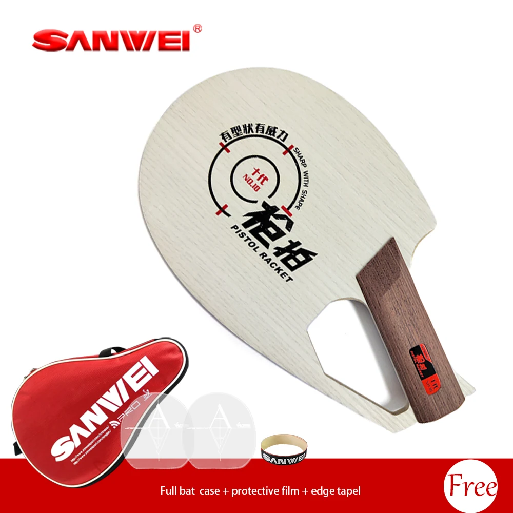 Original SANWEI Patented Pistol Racket Q3 Table Tennis Blade Ping Pong Blade Professional Paddles
Original SANWEI Patented Pistol Racket Q3 Table Tennis Blade Ping Pong Blade Professional Paddles