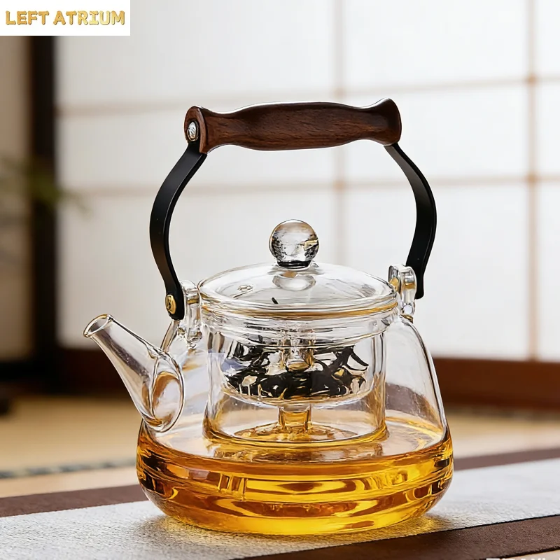 1000ml Glass Teapot Stovetop Safe Borosilicate Glass Tea Kettle with Infuser for Blooming Tea Loose Leaf Tea, Herbal Tea
1000ml Glass Teapot Stovetop Safe Borosilicate Glass Tea Kettle with Infuser for Blooming Tea Loose Leaf Tea, Herbal Tea