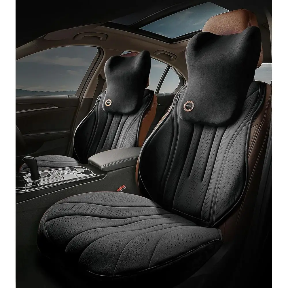 Car Seat Cushion with Back & Neck Support, Breathable Perforated Suede Seat Cushion for Drivers, Non-Slip Ergonomic Design for L
Car Seat Cushion with Back & Neck Support, Breathable Perforated Suede Seat Cushion for Drivers, Non-Slip Ergonomic Design for L