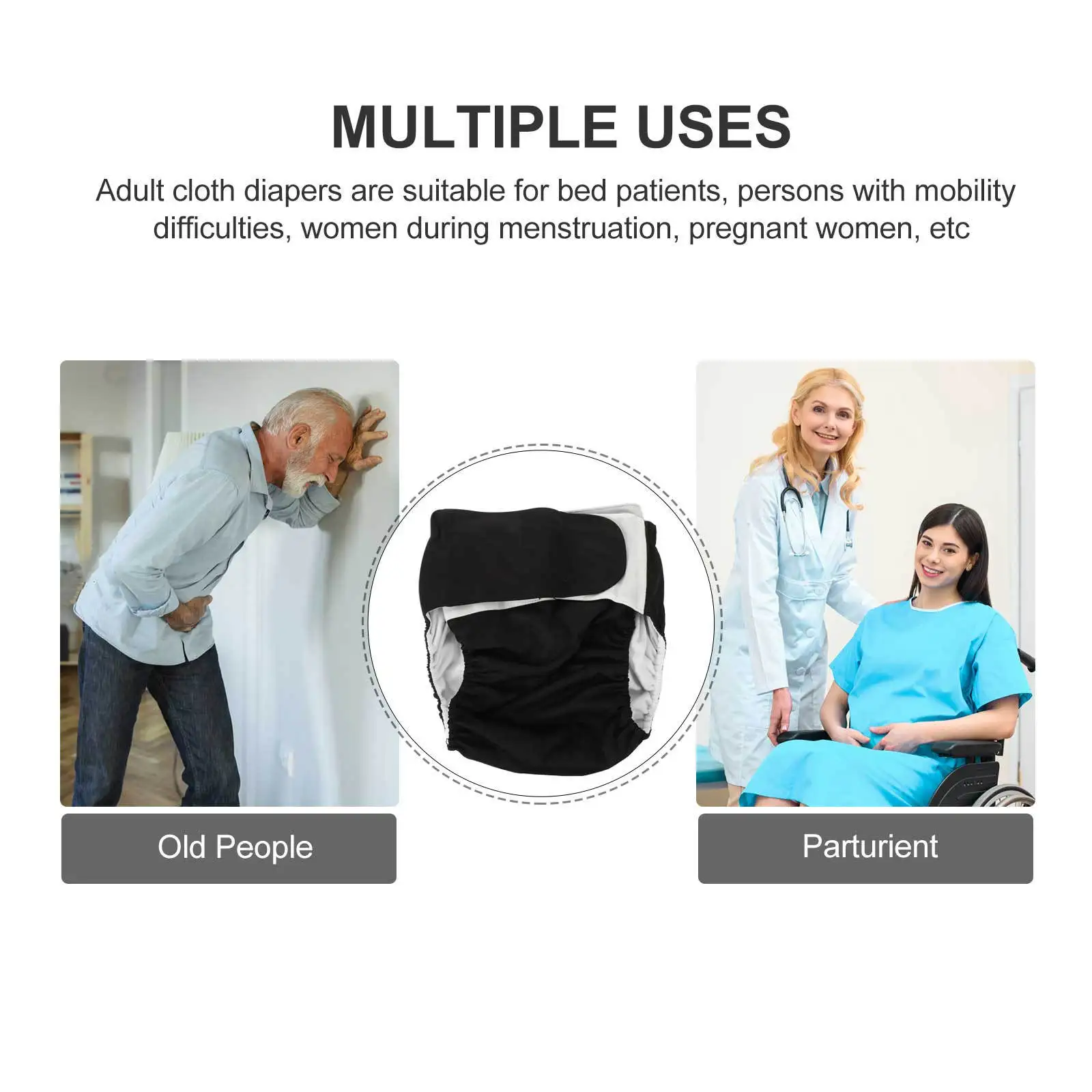 Подгузник для взрослых, моющийся, против утечек, недержание, писсуар, штаны, подгузник для пожилых людей, многоразовое герметичное нижнее белье для путешествий в больнице
Подгузник для взрослых, моющийся, против утечек, недержание, писсуар, штаны, подгузник для пожилых людей, многоразовое герметичное нижнее белье для путешествий в больнице