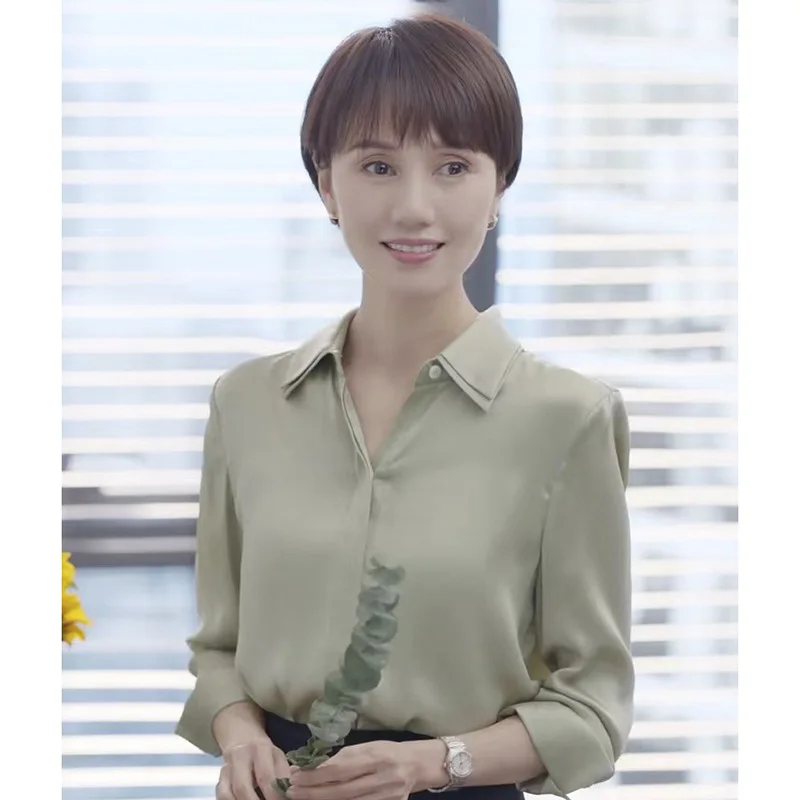 22mm Heavyweight Silk Shirt Long Sleeve Double Collar Women's Celebrity Same Autumn 2024 New Silk Shirt
22mm Heavyweight Silk Shirt Long Sleeve Double Collar Women's Celebrity Same Autumn 2024 New Silk Shirt