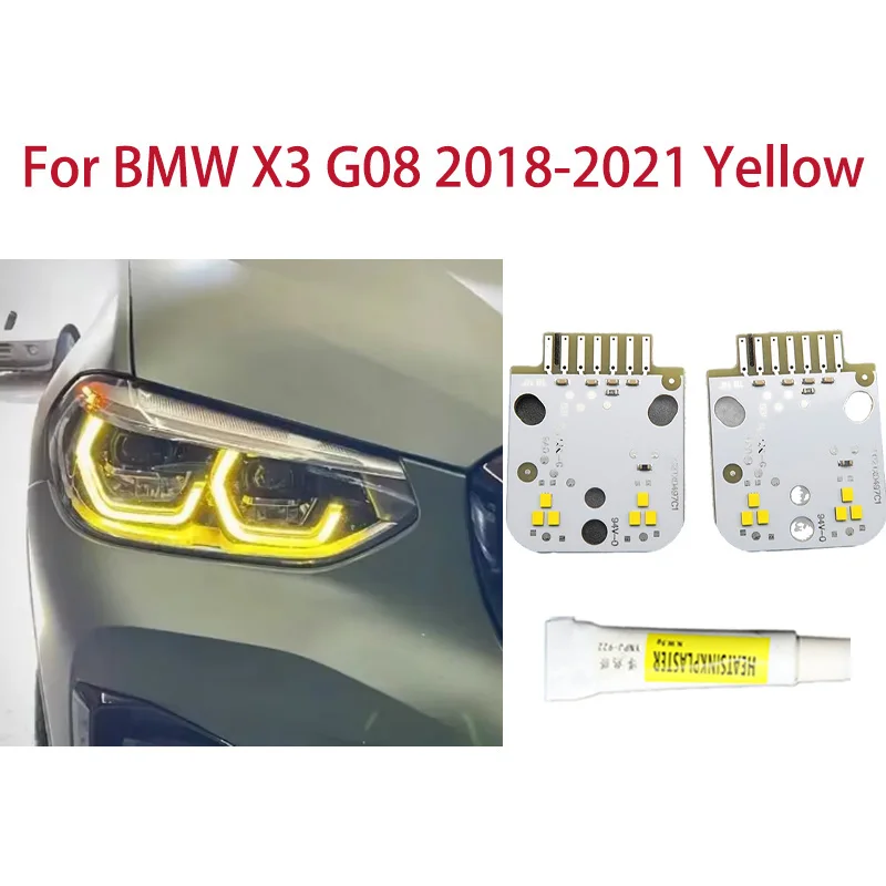1 пара для BMW X3 G08 G01 G02 18-2021 лимонно-желтая автомобильная грыжа DRL чип ангельские глазки модификация света автомобильные фары чип балласта
1 пара для BMW X3 G08 G01 G02 18-2021 лимонно-желтая автомобильная грыжа DRL чип ангельские глазки модификация света автомобильные фары чип балласта