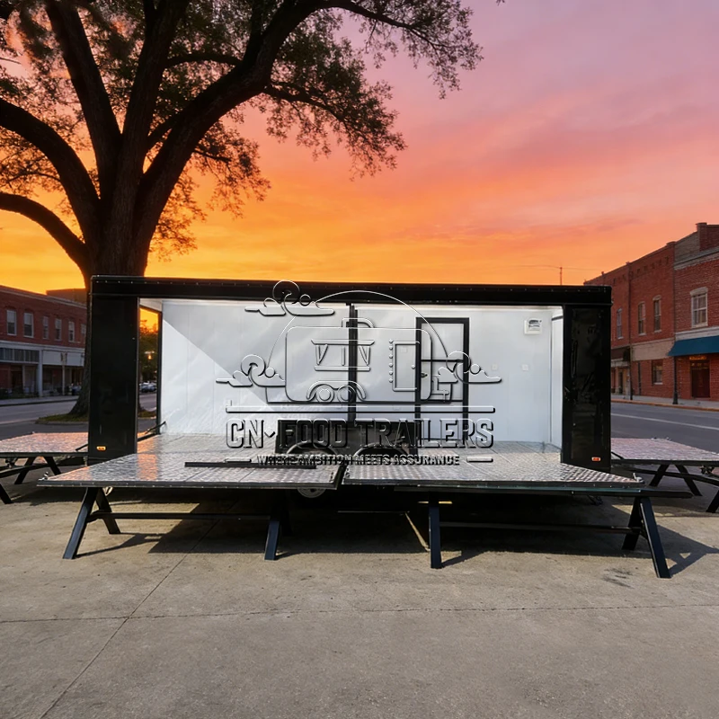 Мобильный фургон-ресторан на заказ, прицеп-сцена для мероприятий, передвижной бар, диджейский пульт, мобильная сценическая платформа, фудтрак
Мобильный фургон-ресторан на заказ, прицеп-сцена для мероприятий, передвижной бар, диджейский пульт, мобильная сценическая платформа, фудтрак