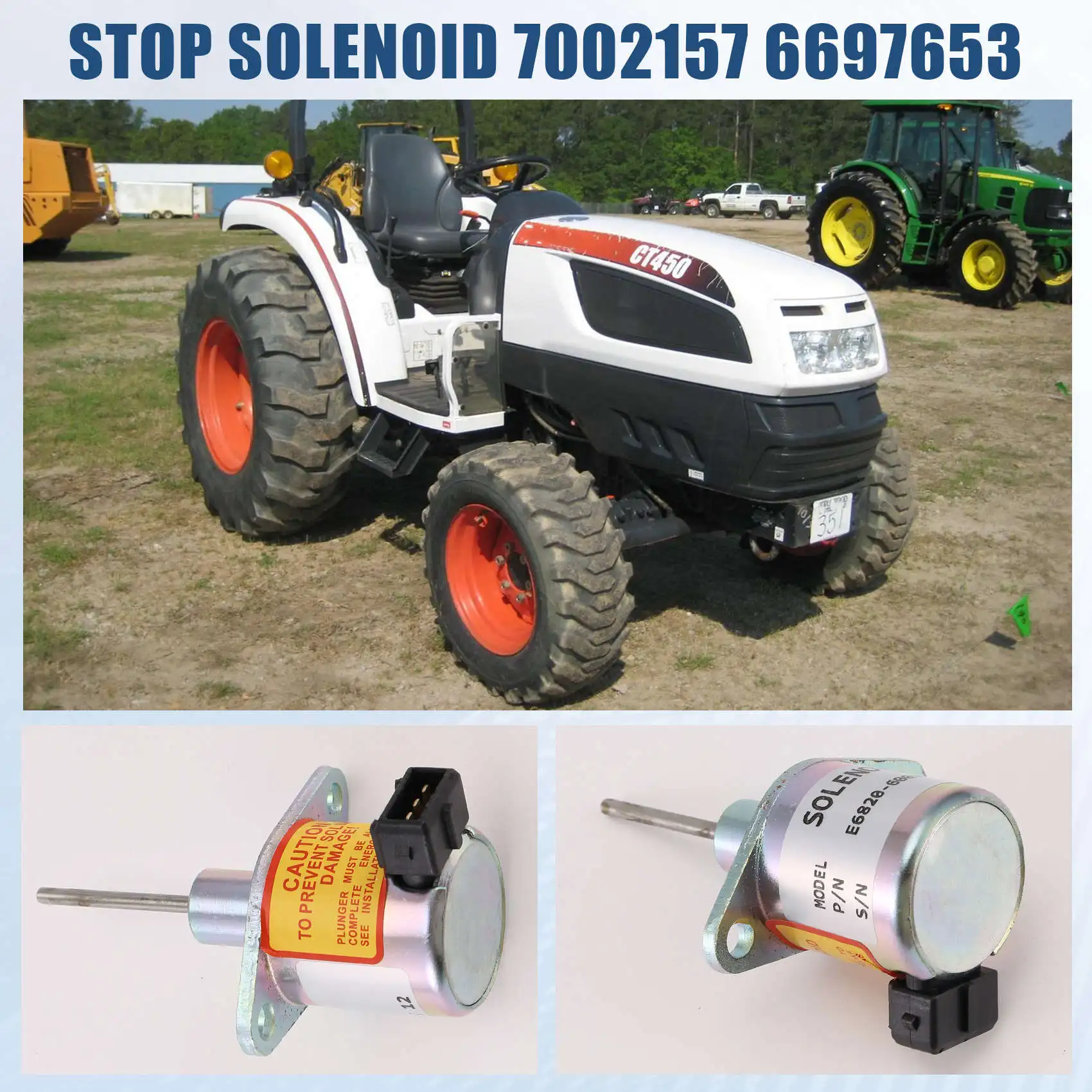 Durable-Tractors Stop Solenoid 7002157 6697653 For Bobcat CT122 CT230 CT235 CT440 Compact Tractor
Durable-Tractors Stop Solenoid 7002157 6697653 For Bobcat CT122 CT230 CT235 CT440 Compact Tractor