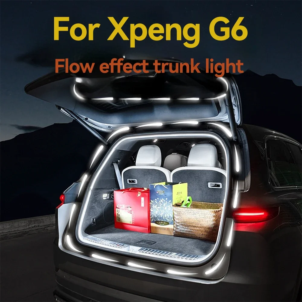 For XPeng Xiaopeng G6 Trunk Ambient Light Flowing Effect Car Trunk Lighting Door Welcome Light Essential Interior Supplies
For XPeng Xiaopeng G6 Trunk Ambient Light Flowing Effect Car Trunk Lighting Door Welcome Light Essential Interior Supplies