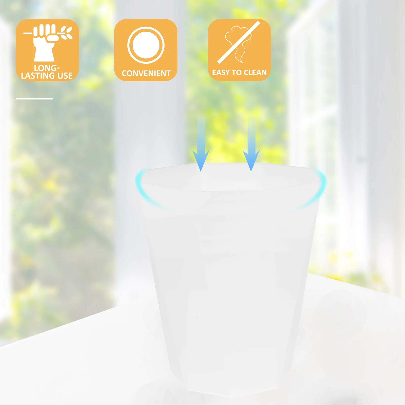 Plastic Wastebasket Open Trash Compact Garbage Can Car Household Kitchen Bin Paper
Plastic Wastebasket Open Trash Compact Garbage Can Car Household Kitchen Bin Paper