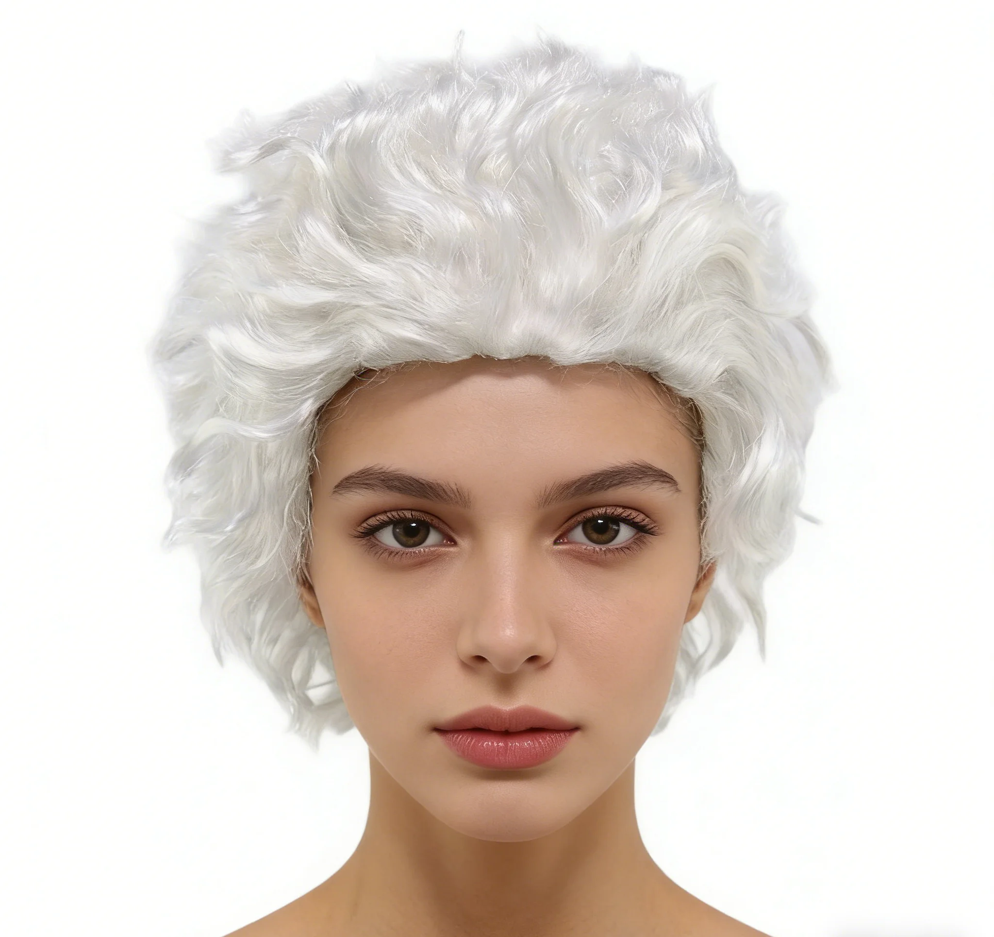 White Short Curly Afro Wig, Fluffy Synthetic Hair for Cosplay, Halloween, Clown Costume, Festival and Party Looks
White Short Curly Afro Wig, Fluffy Synthetic Hair for Cosplay, Halloween, Clown Costume, Festival and Party Looks